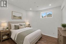 Lower Level Bedroom - Virtually Staged - 