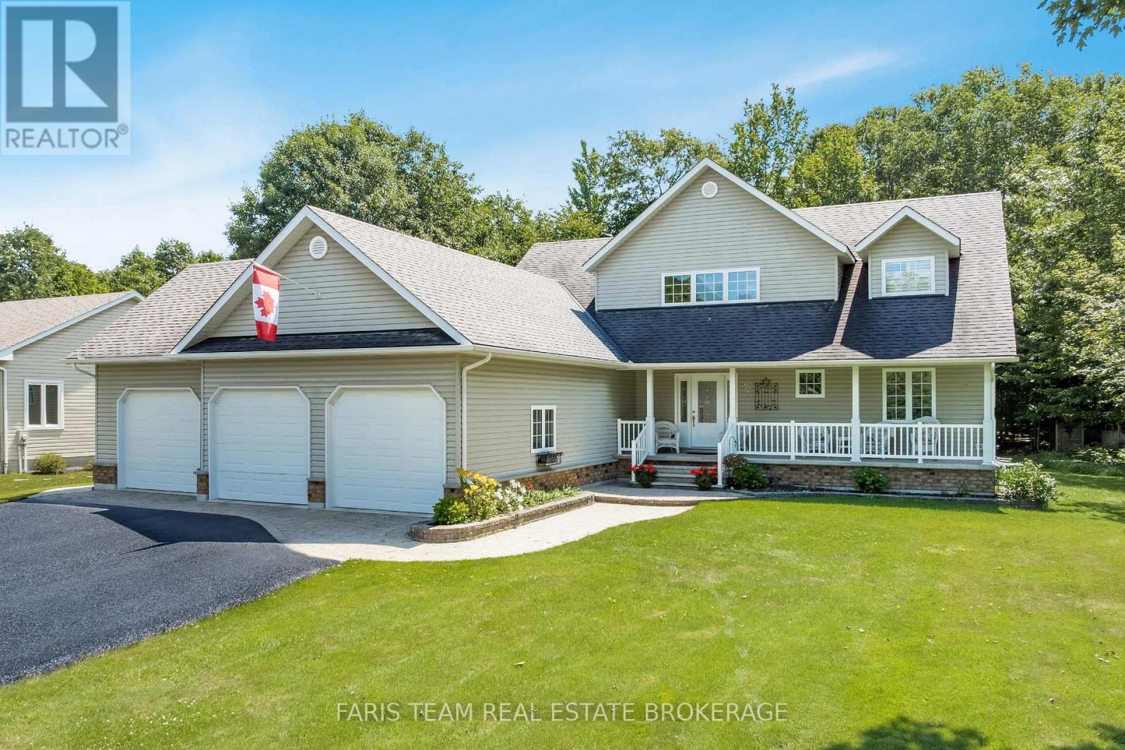 91 Maryjane Road, Tiny, ON - Outdoor With Deck Patio Veranda With Facade