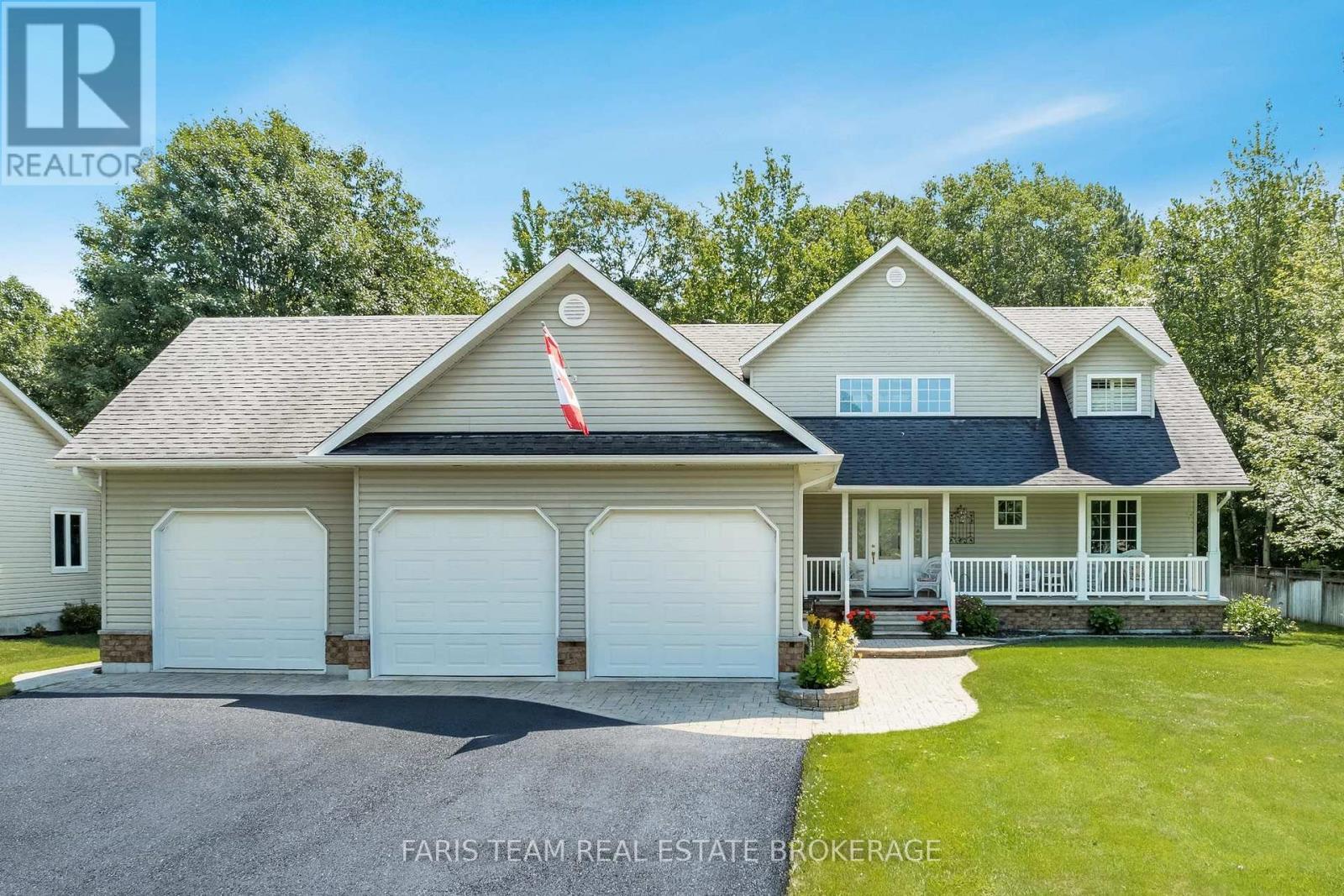 91 Maryjane Road, Tiny, ON - Outdoor With Deck Patio Veranda With Facade
