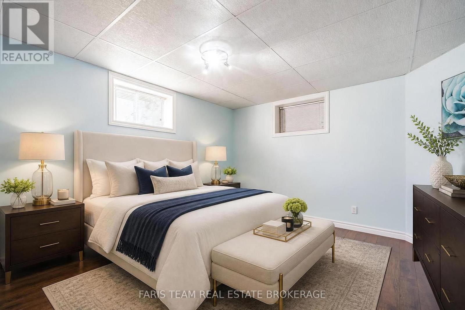 Virtually staged - 91 Maryjane Road, Tiny, ON - Indoor Photo Showing Bedroom