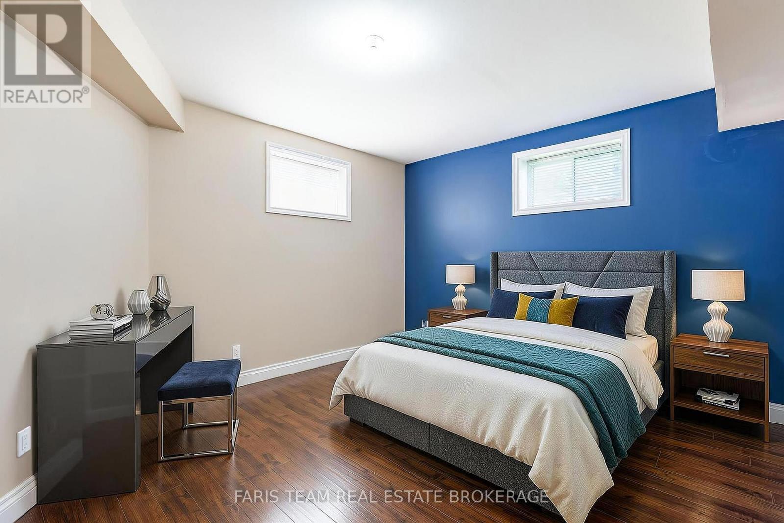 Virtually staged - 91 Maryjane Road, Tiny, ON - Indoor Photo Showing Bedroom