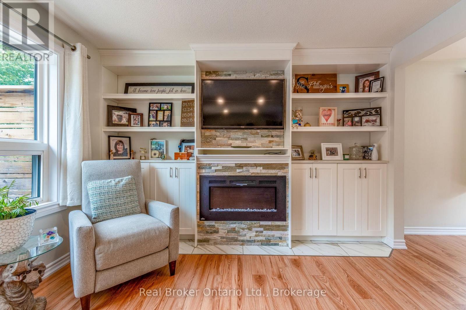 1819 Old Second Road S, Springwater, ON - Indoor With Fireplace