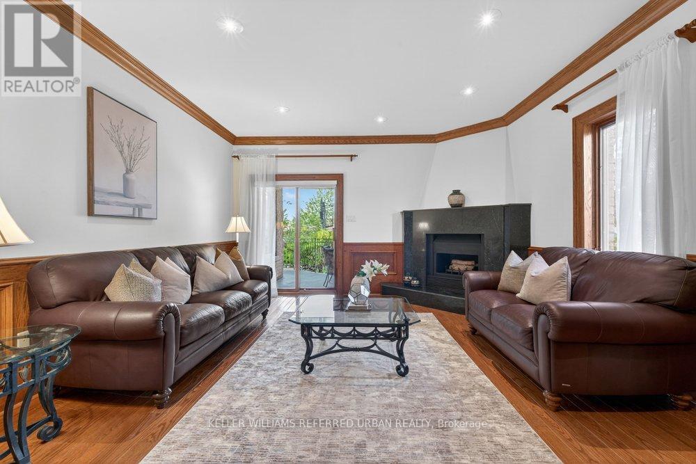 162 Codsell Avenue, Toronto, ON - Indoor Photo Showing Living Room With Fireplace