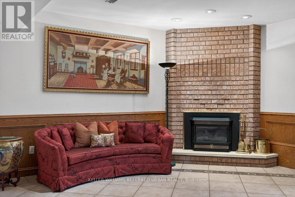162 Codsell Avenue, Toronto, ON - Indoor Photo Showing Living Room With Fireplace