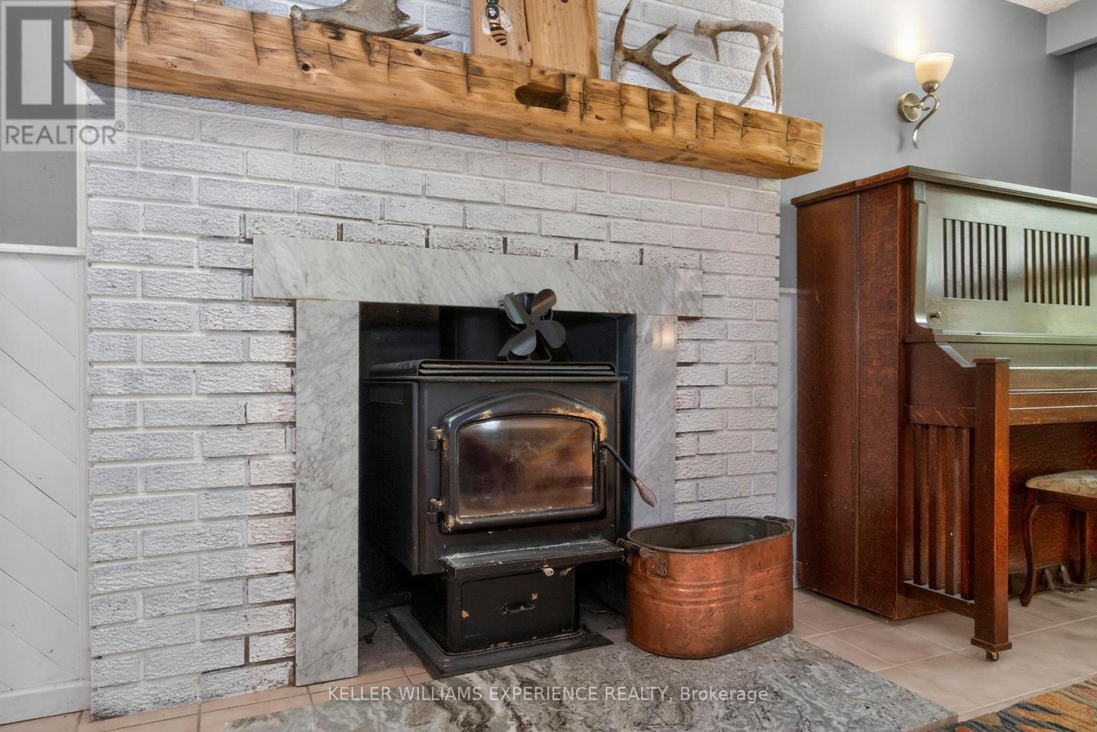 181 Park Road, Tiny, ON - Indoor With Fireplace