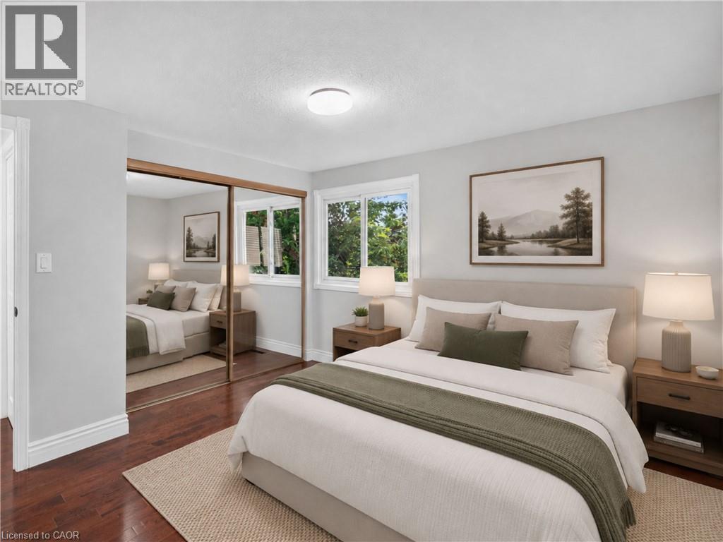 Virtually Staged. - 3401 Rockwood Drive, Burlington, ON - Indoor Photo Showing Bedroom