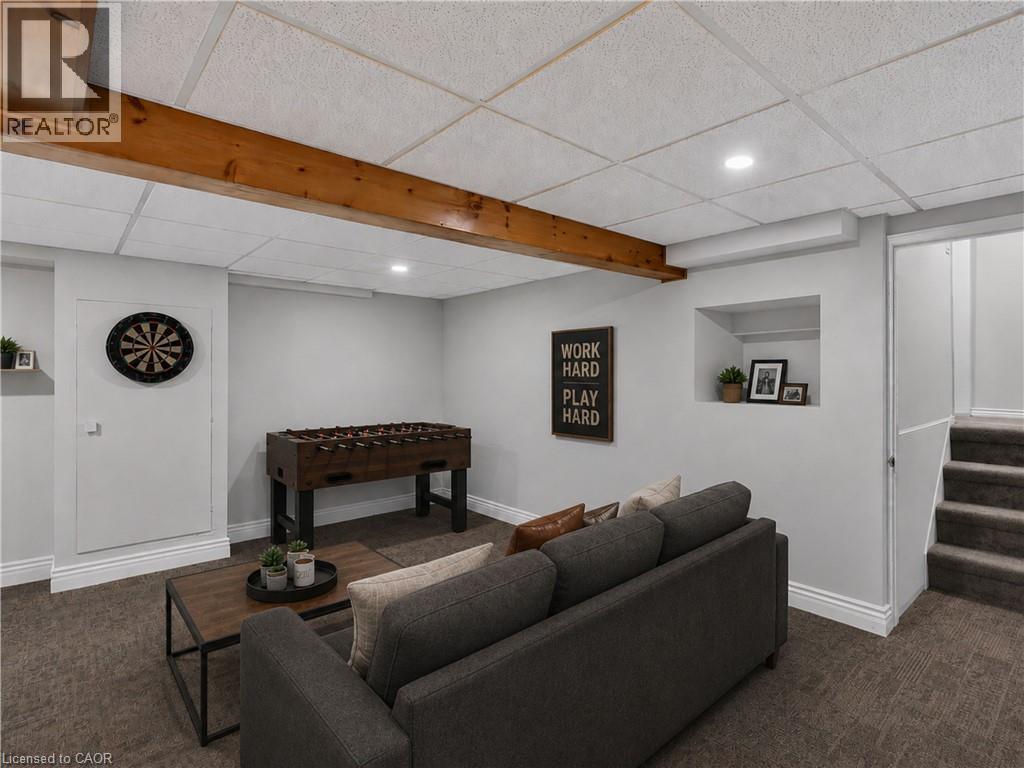 Virtually Staged. - 3401 Rockwood Drive, Burlington, ON - Indoor Photo Showing Basement