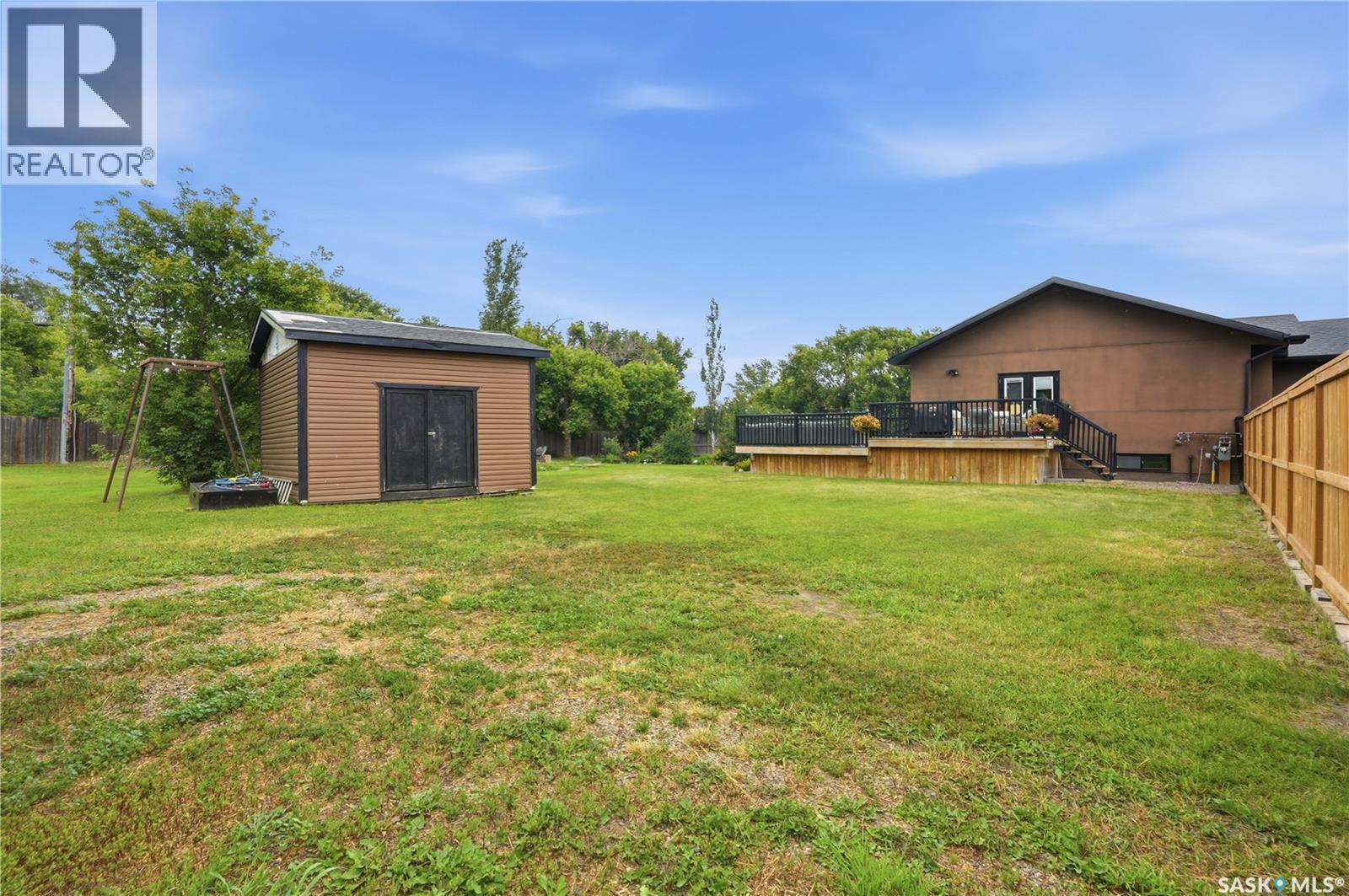 123 Railway Avenue, Dundurn, SK - Outdoor With Deck Patio Veranda With Exterior