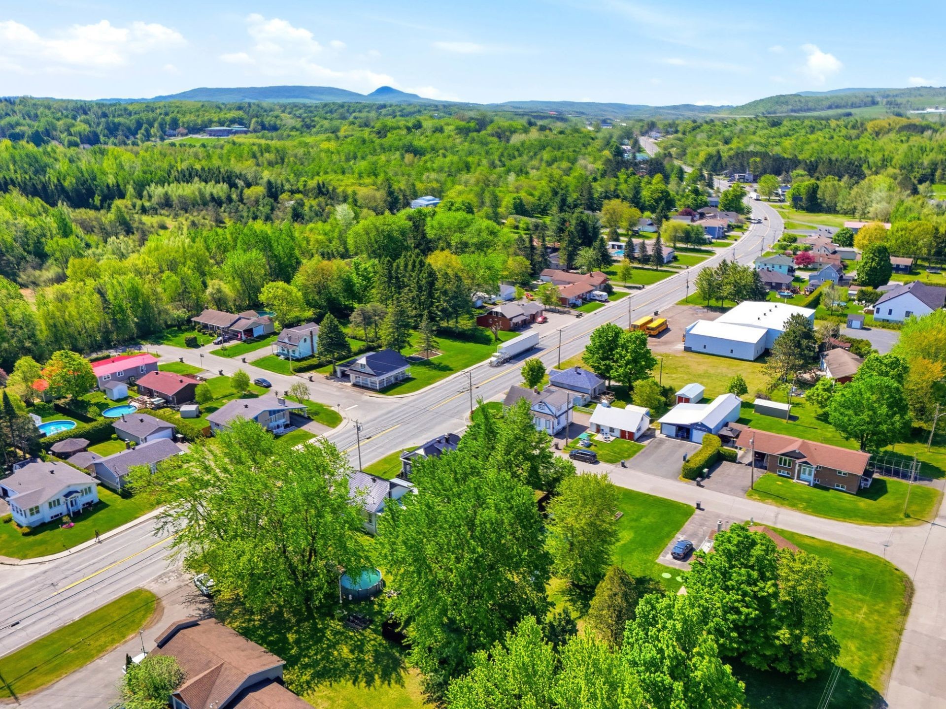 Aerial View - 1397 Route 116, Danville, QC - Outdoor With View