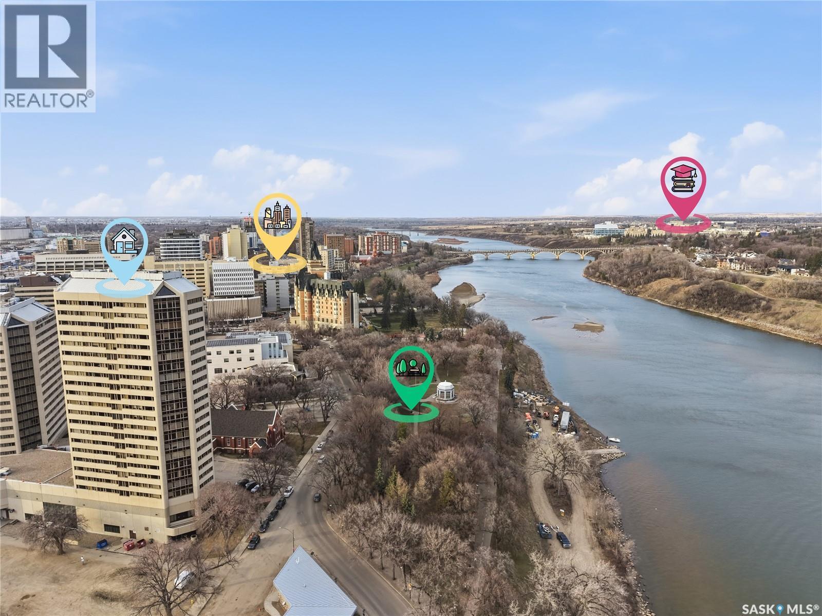 650 424 Spadina Crescent E, Saskatoon, SK - Outdoor With Body Of Water With View
