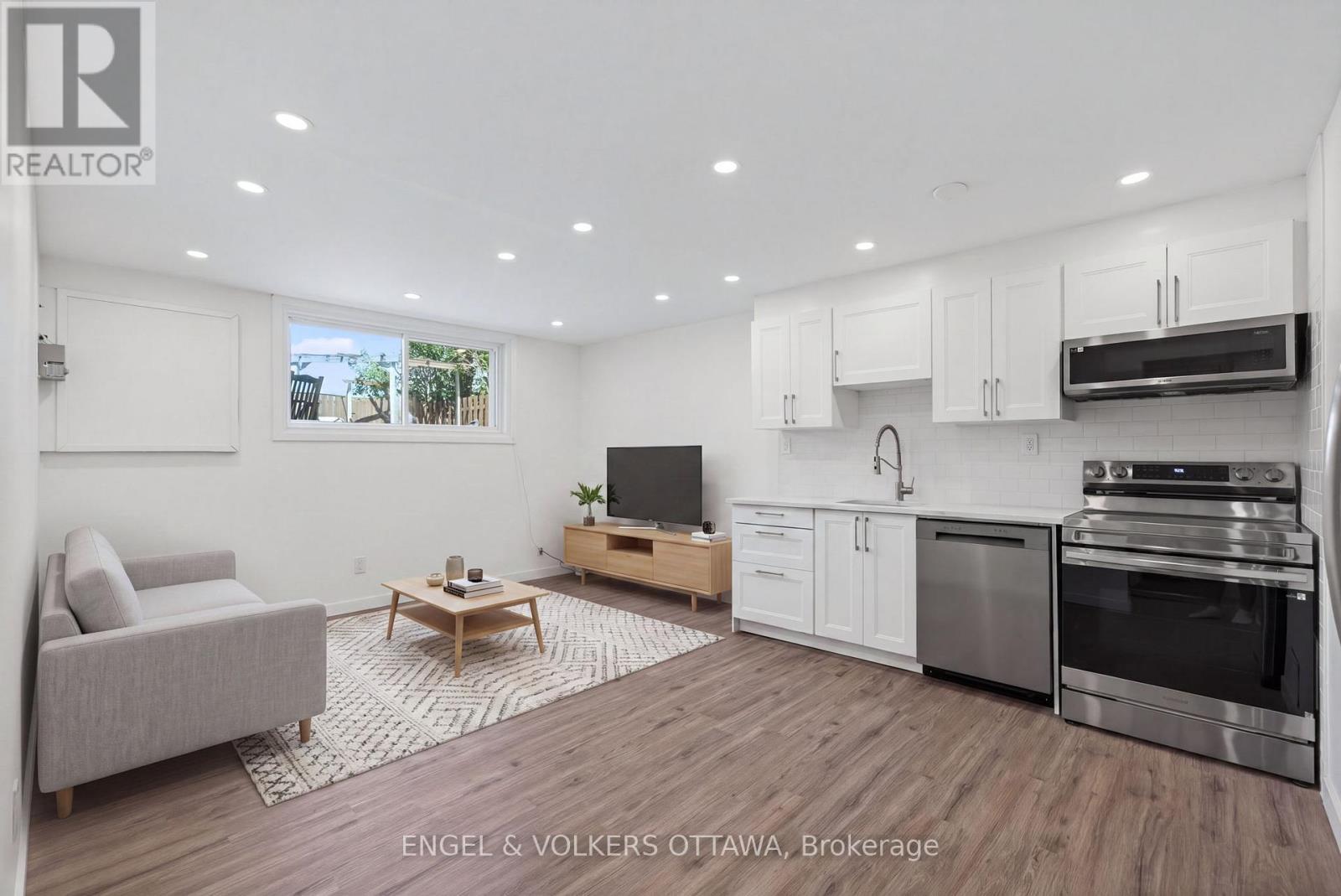 Virtually Staged - 2265 Samuel Drive, Ottawa, ON - Indoor Photo Showing Kitchen With Stainless Steel Kitchen