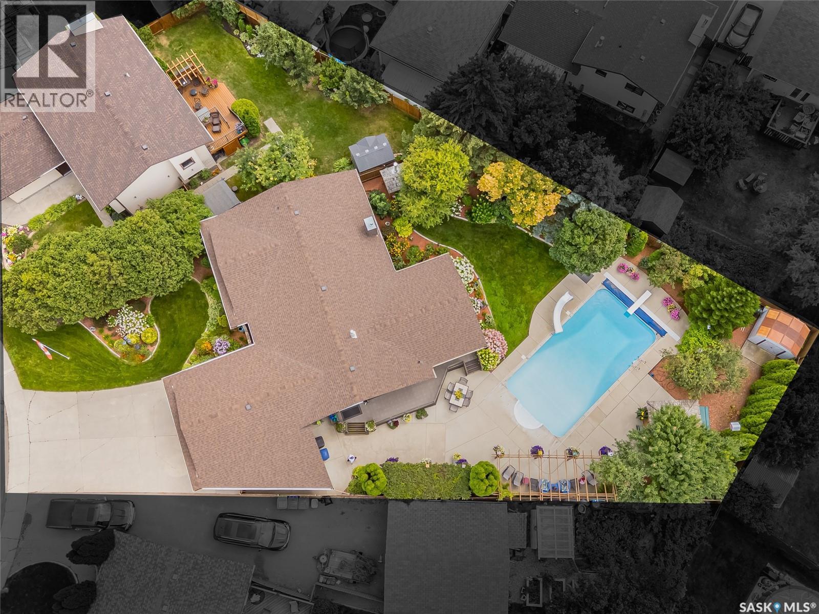 223 Egnatoff Crescent, Saskatoon, SK - Outdoor With In Ground Pool With View