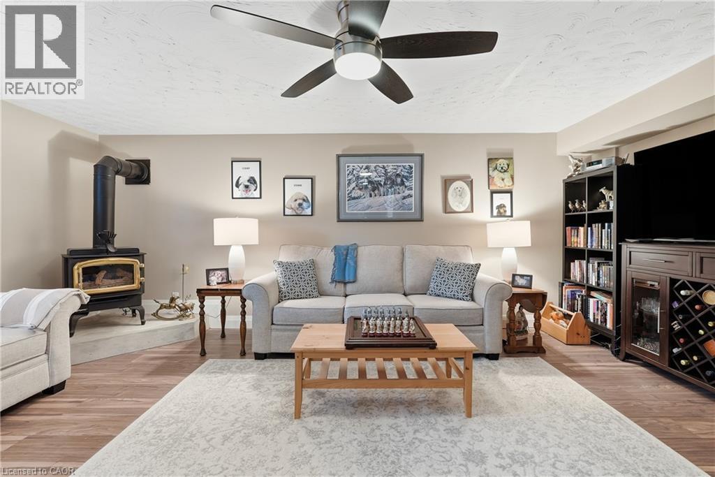 58 Moxley Drive, Hamilton, ON - Indoor Photo Showing Living Room With Fireplace