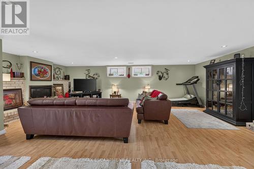49 Brookstream Court, Hamilton, ON - Indoor Photo Showing Living Room With Fireplace