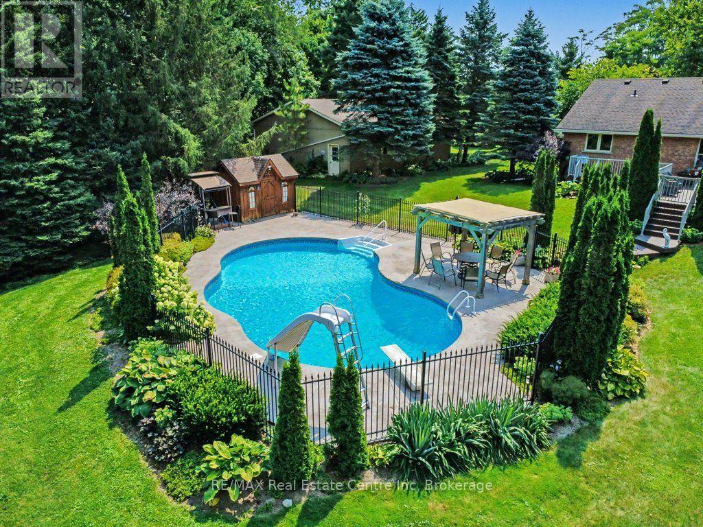 283 German School Road, Brant (Paris), ON - Outdoor With In Ground Pool With Backyard