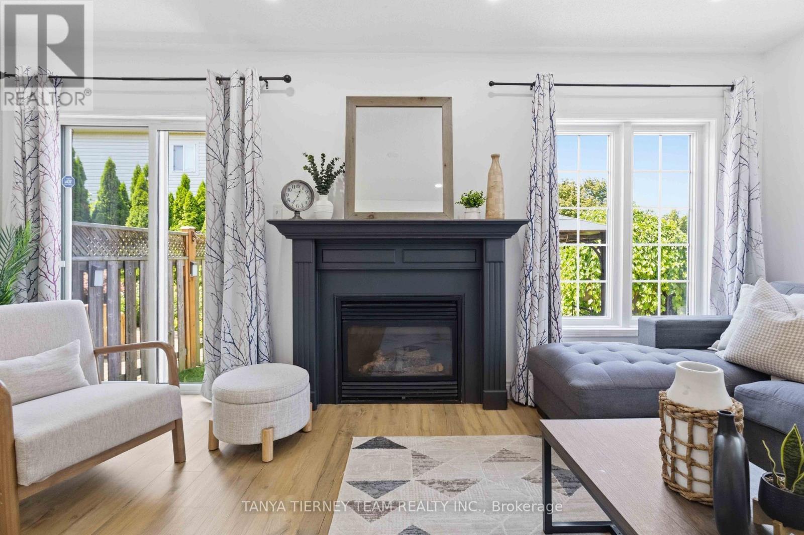 96 Robideau Place, Whitby, ON - Indoor Photo Showing Living Room With Fireplace