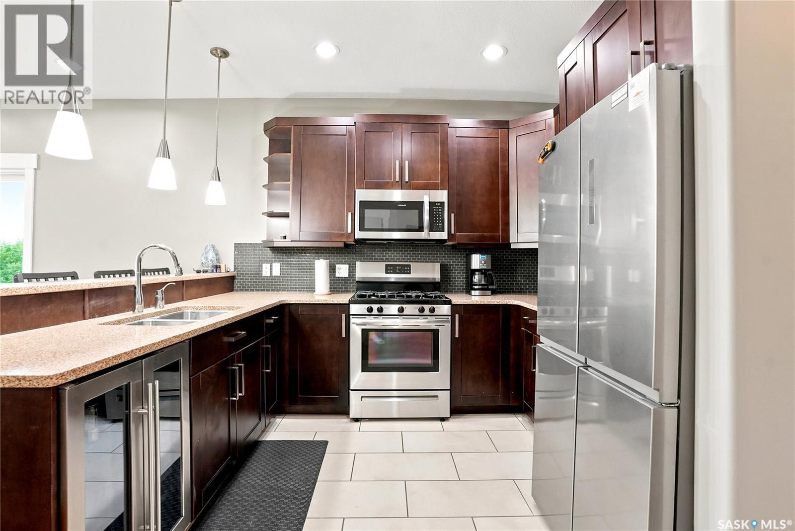 311 Ravine Road, Big Shell, SK - Indoor Photo Showing Kitchen With Double Sink