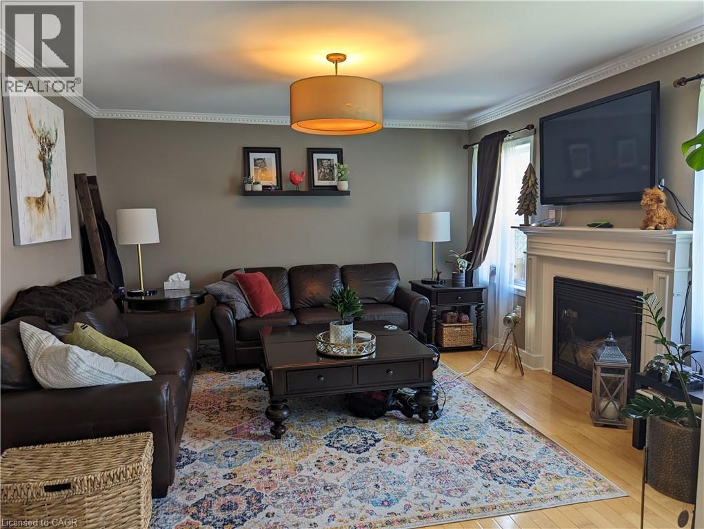 36 Bugdale Drive, Cambridge, ON - Indoor Photo Showing Living Room With Fireplace