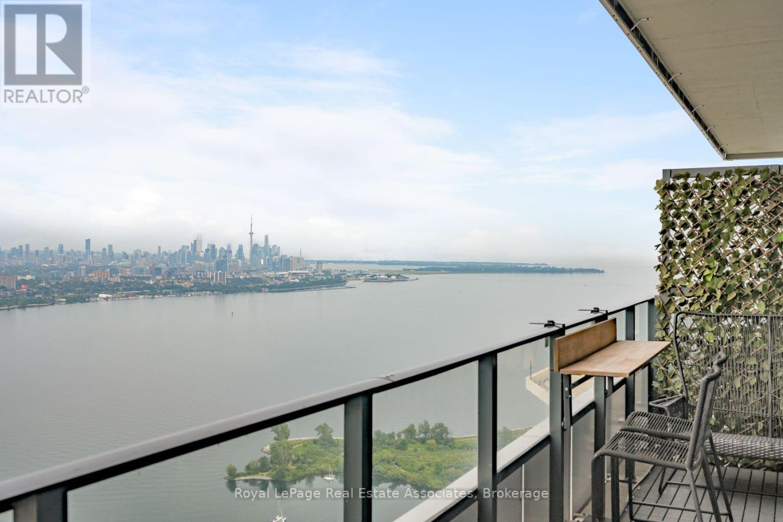 Balcony - 6104 - 30 Shore Breeze Drive, Toronto, ON - Outdoor With Body Of Water With Balcony With View