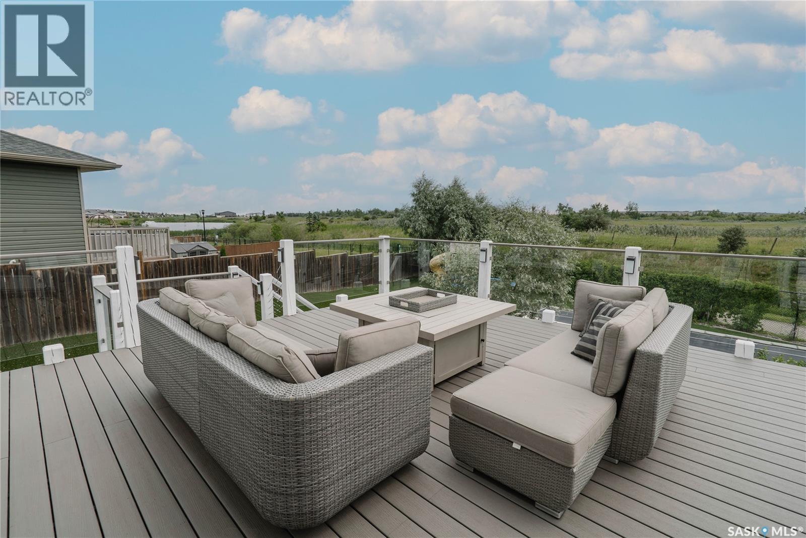 400 Stone Terrace, Martensville, SK - Outdoor With Deck Patio Veranda With View