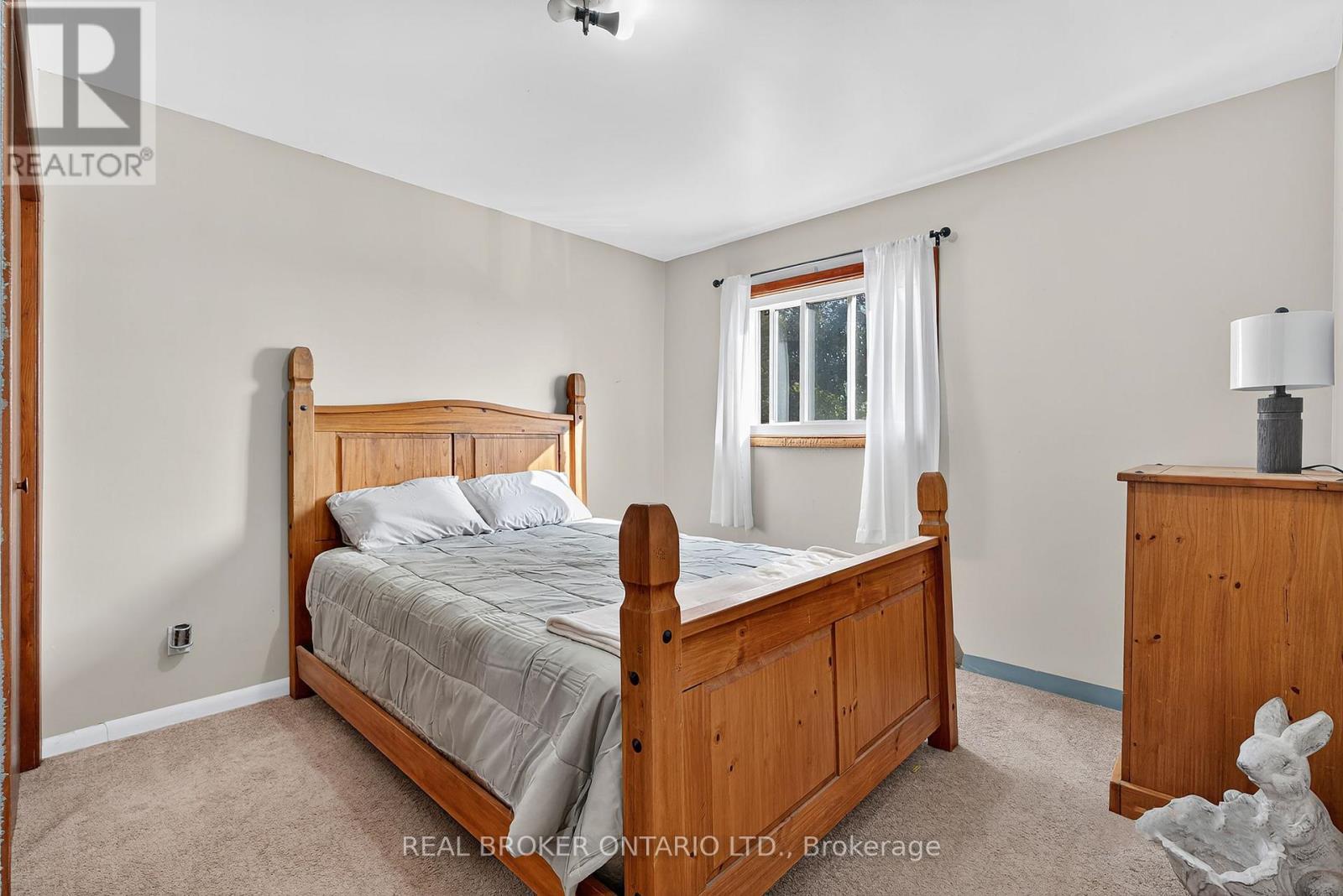 Plush carpet floor complements neutral wall tones - 312 Old Guelph Road, Hamilton, ON