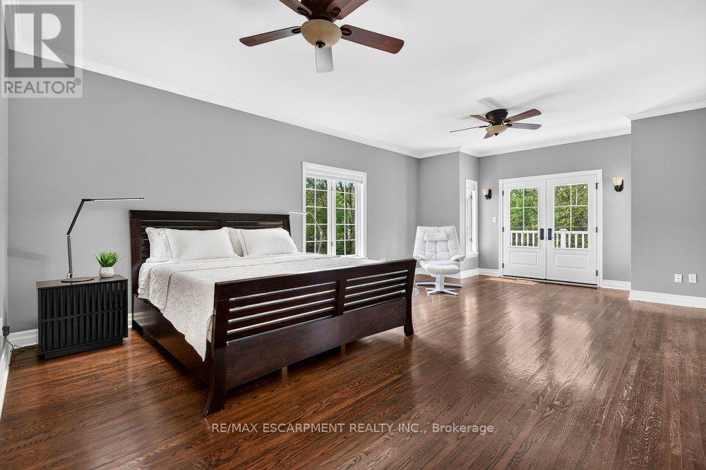 Primary Bedroom Suite... - 110 Concession 11 Road E, Hamilton, ON - Indoor Photo Showing Bedroom