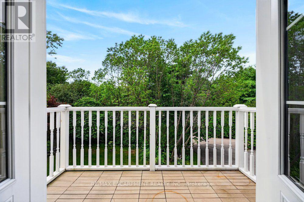 ...the balcony is perfect for morning coffee... - 110 Concession 11 Road E, Hamilton, ON - Outdoor