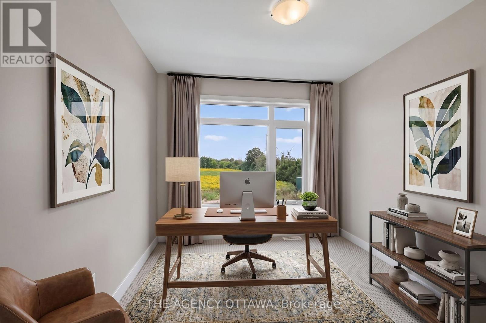 Vitually Staged with furniture - 1202 Spoor Street, Ottawa, ON - Indoor Photo Showing Office
