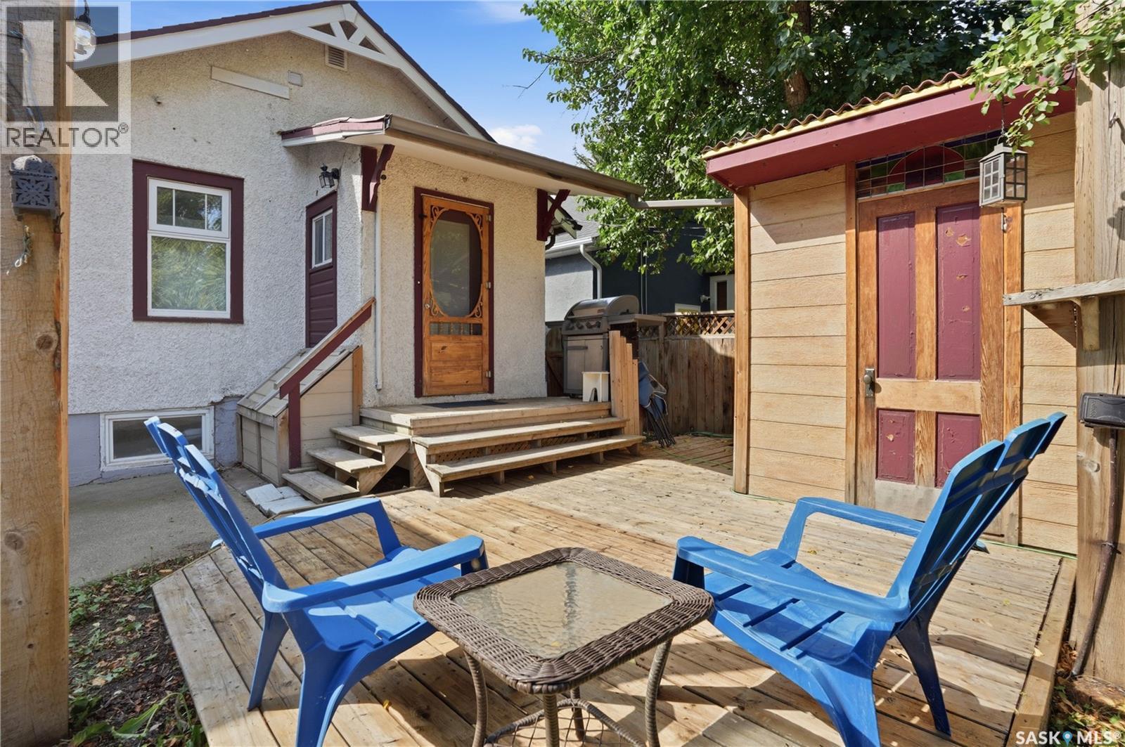 3324 College Avenue, Regina, SK - Outdoor With Deck Patio Veranda With Exterior