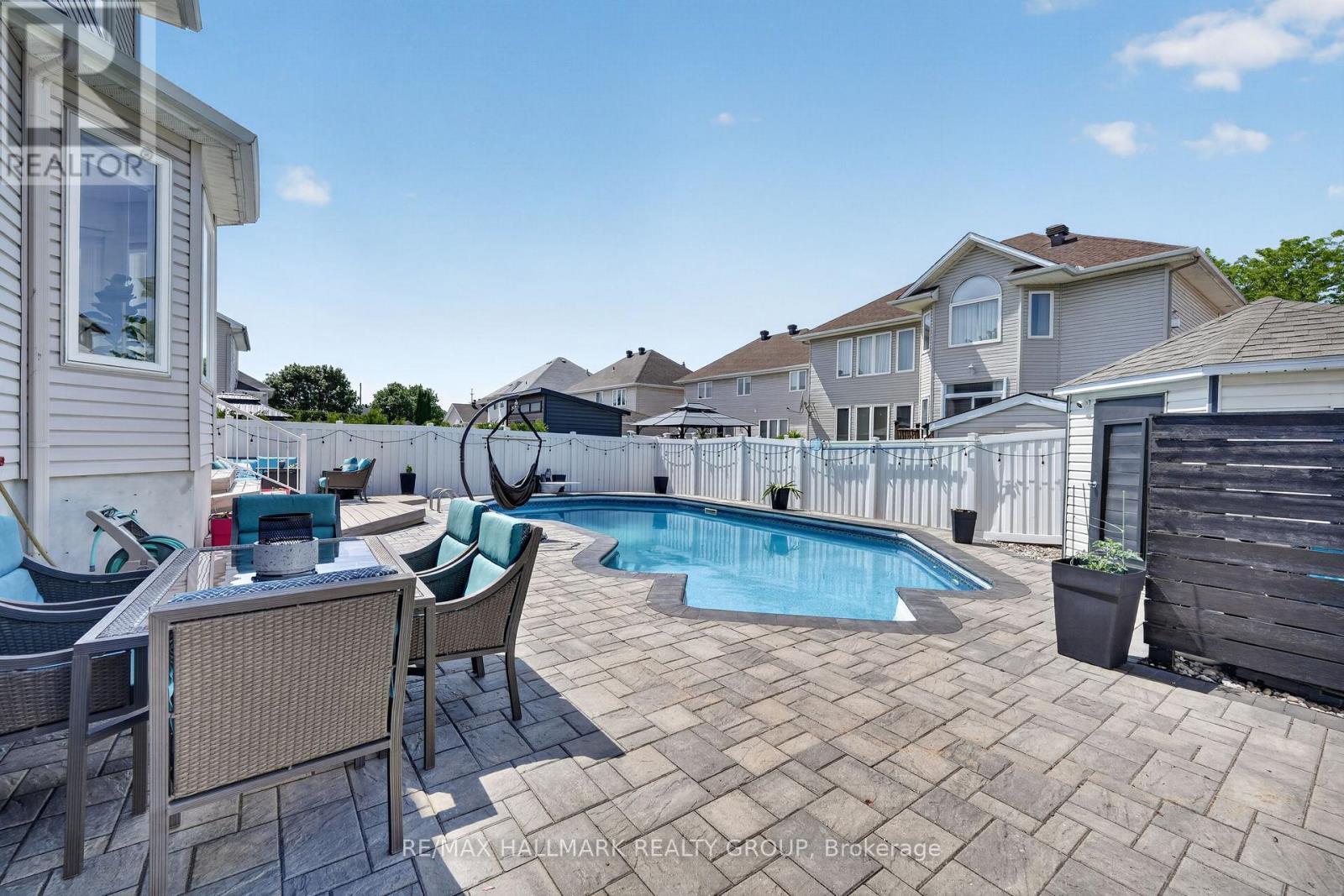 1091 Charest Way, Ottawa, ON - Outdoor With In Ground Pool With Deck Patio Veranda