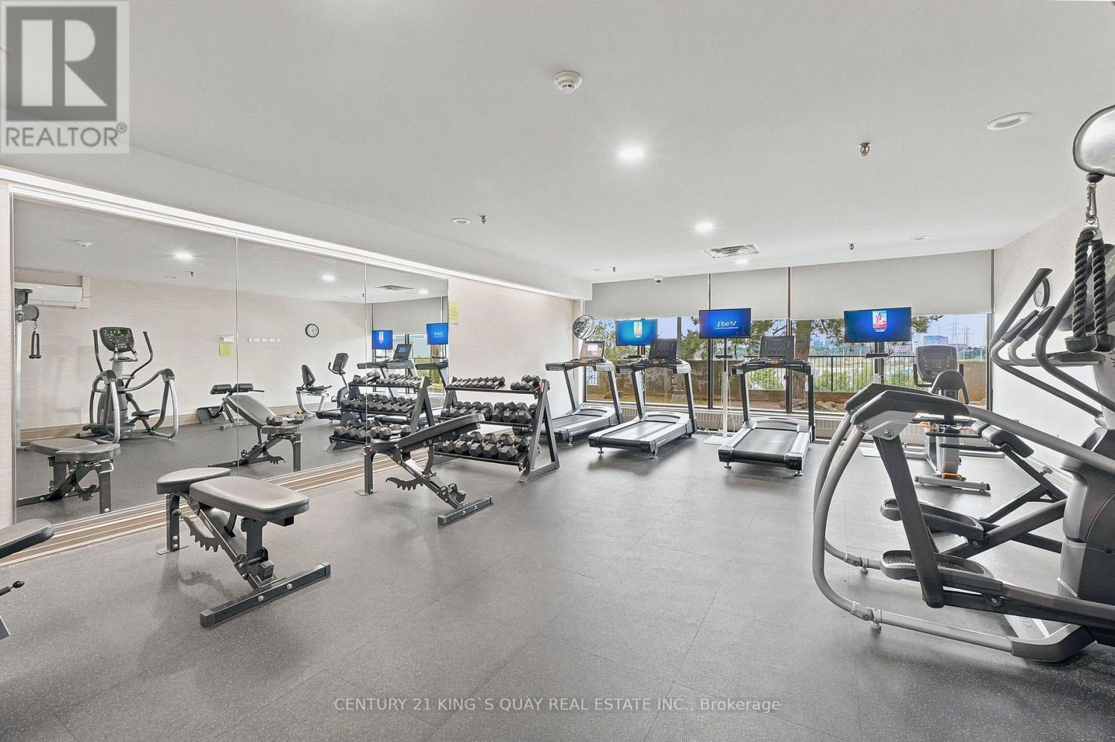 1908 - 55 Skymark Drive, Toronto, ON - Indoor Photo Showing Gym Room