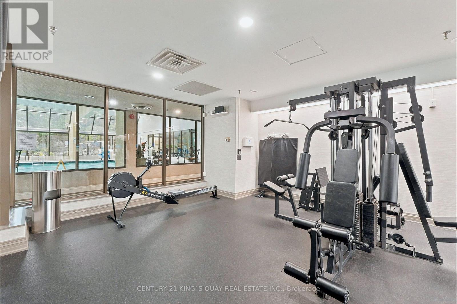 1908 - 55 Skymark Drive, Toronto, ON - Indoor Photo Showing Gym Room