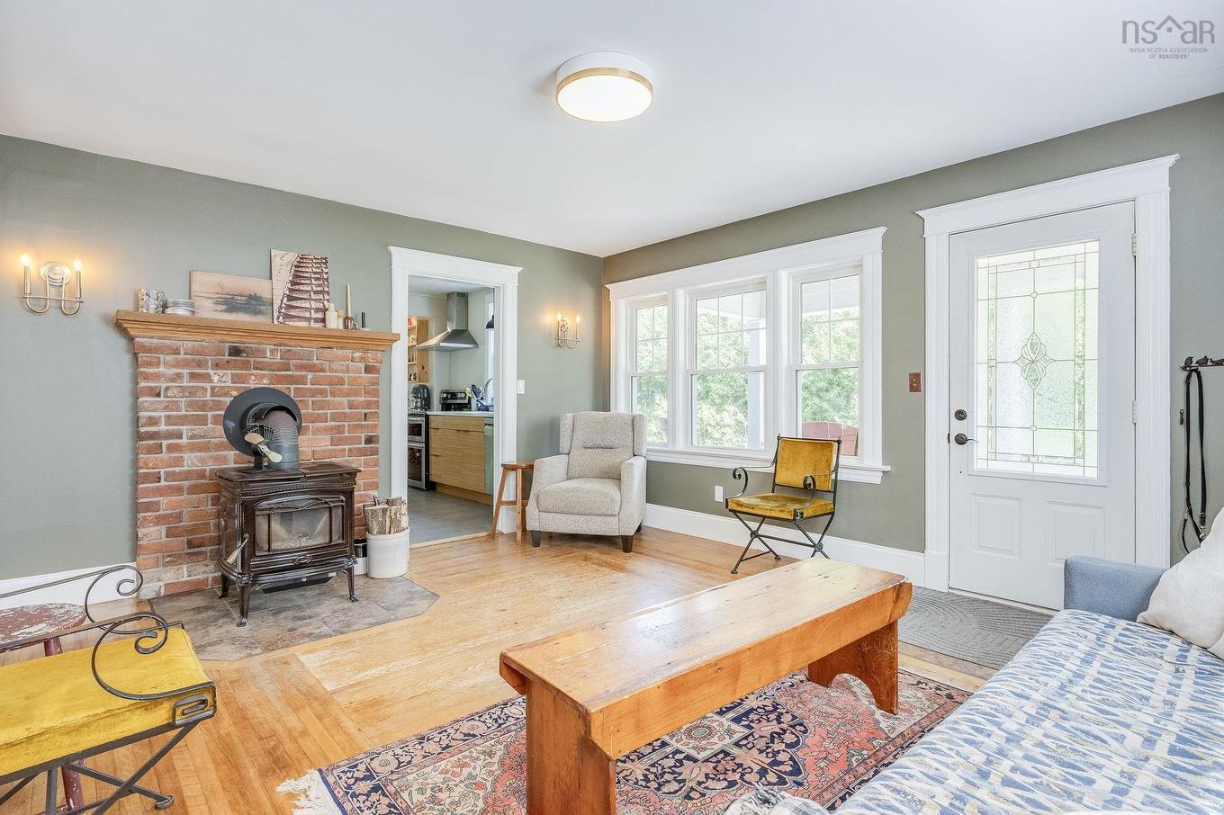 164 Cottage Street, Berwick, NS - Indoor Photo Showing Living Room With Fireplace