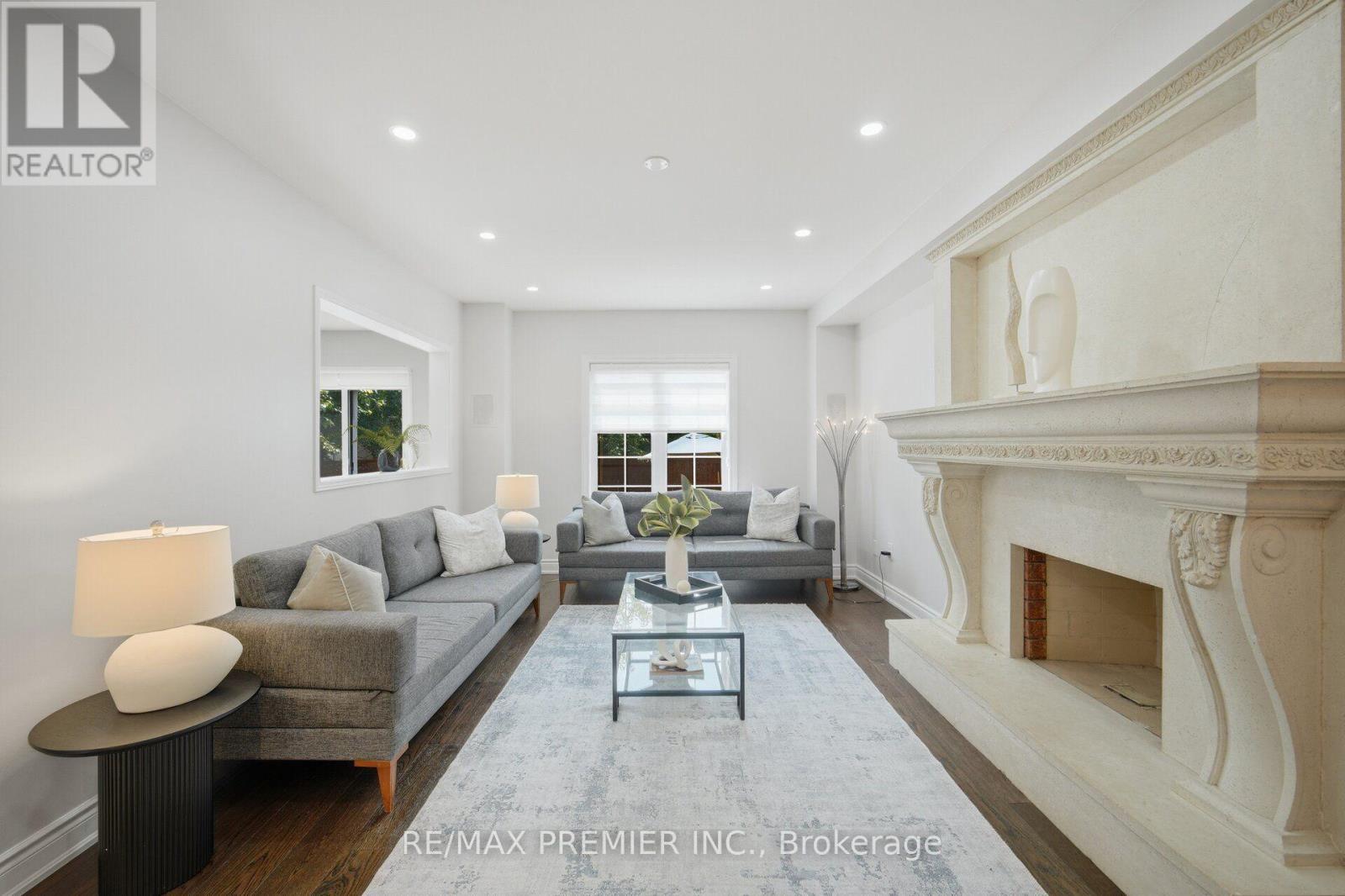 95 Hudson Drive, Vaughan, ON - Indoor Photo Showing Living Room With Fireplace