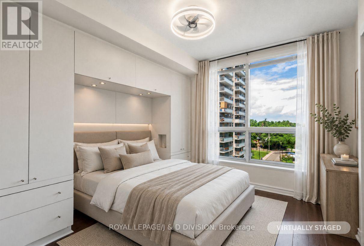 Virtually staged - 503 - 70 High Park Avenue, Toronto, ON - Indoor Photo Showing Bedroom