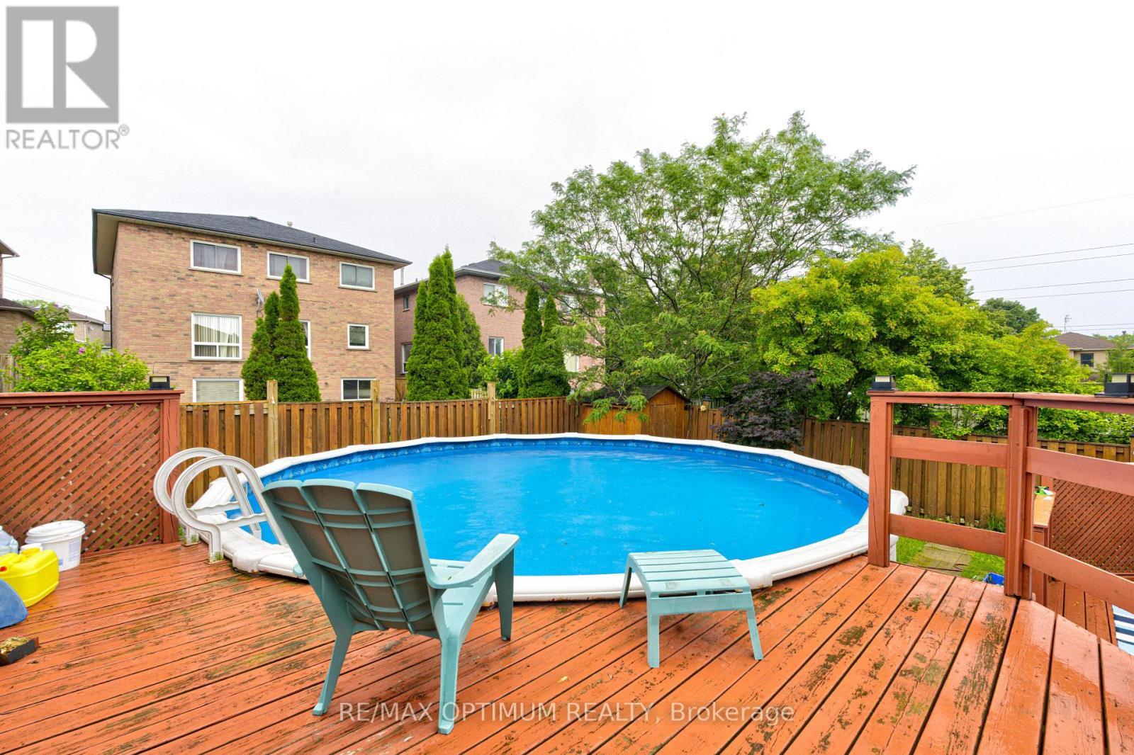 11 Murkar Crescent, Whitby, ON - Outdoor With Above Ground Pool With Deck Patio Veranda