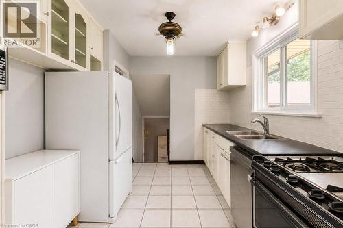 120 Stone Church Road W, Hamilton, ON - Indoor Photo Showing Kitchen With Double Sink