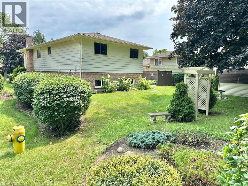 Looking into the backyard - fire hydrant is right there! - 44 Douglas Avenue, Simcoe, ON - Outdoor With Exterior