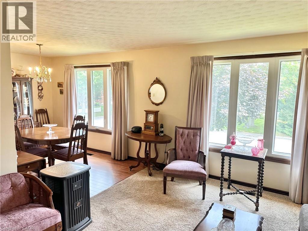 Living Room & Dining Room - lots of natural light from the windows - 44 Douglas Avenue, Simcoe, ON - Indoor