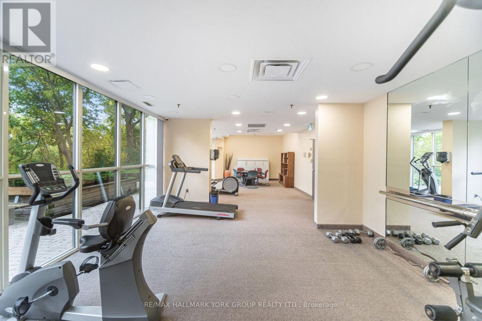 1406 - 600 Rexdale Boulevard, Toronto, ON - Indoor Photo Showing Gym Room