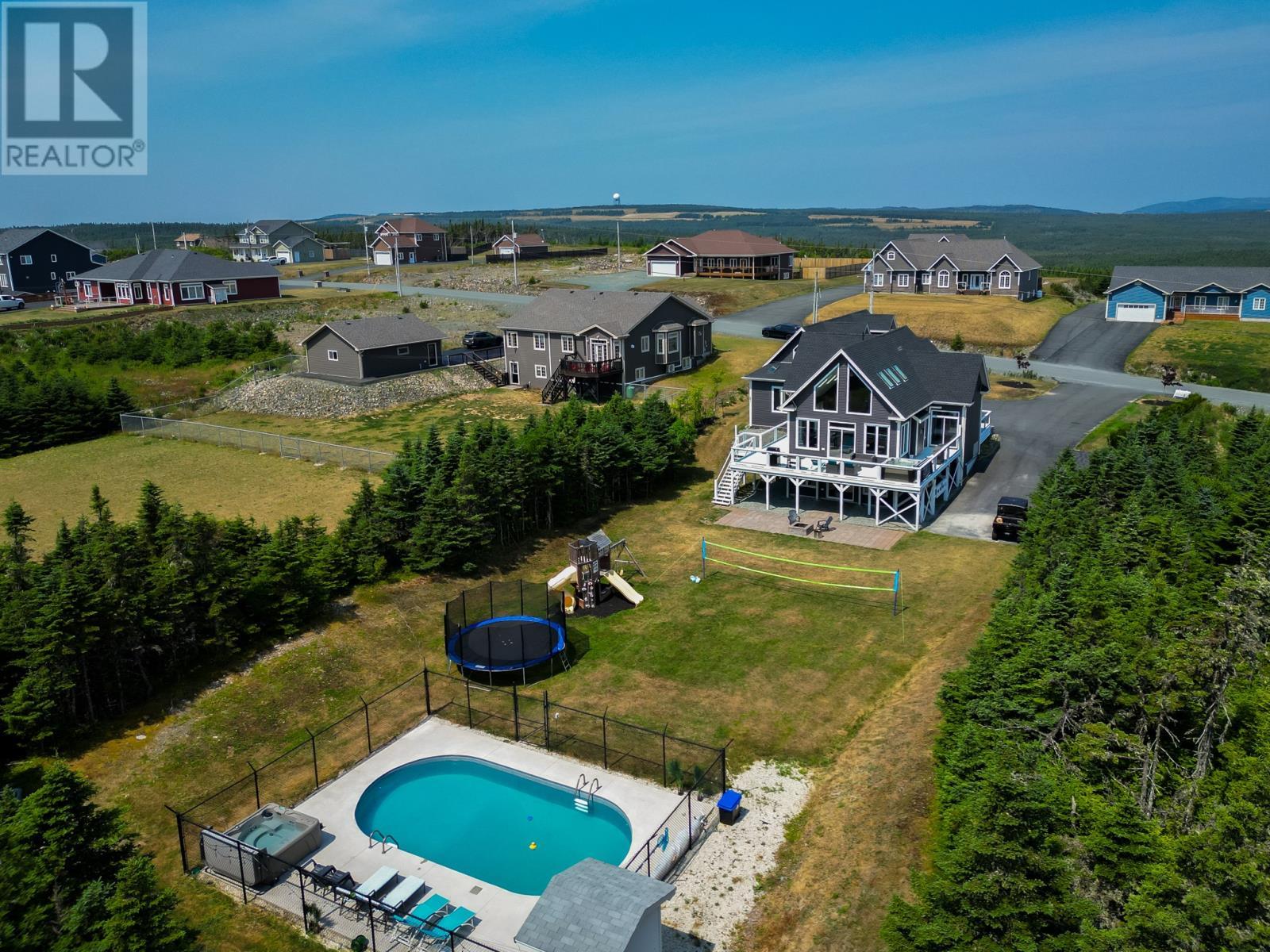 28 Flora Drive, Torbay, NL - Outdoor With In Ground Pool With View