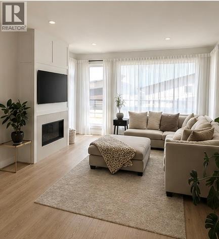 1839 Grey Owl Court, Kelowna, BC - Indoor Photo Showing Living Room With Fireplace