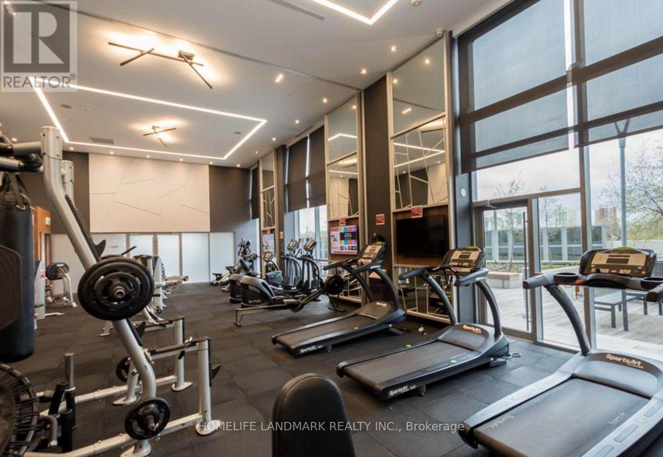 1609 - 255 Village Green Square, Toronto, ON - Indoor Photo Showing Gym Room