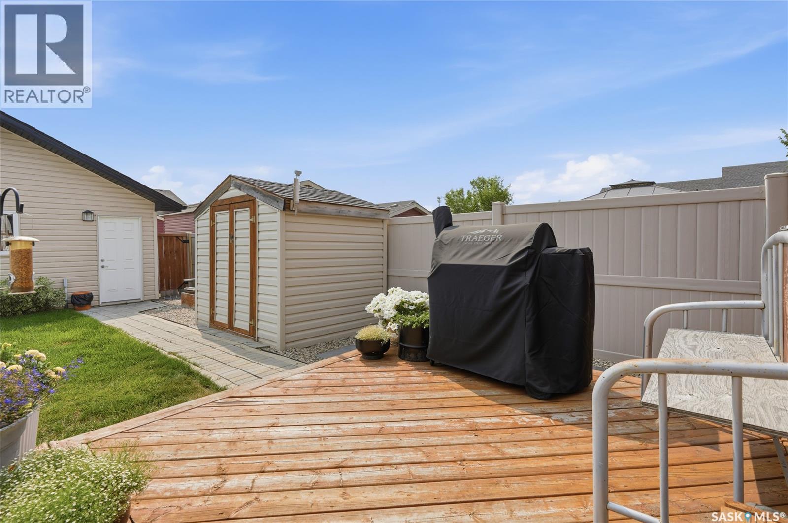 4409 Green Poplar Lane E, Regina, SK - Outdoor With Deck Patio Veranda With Exterior