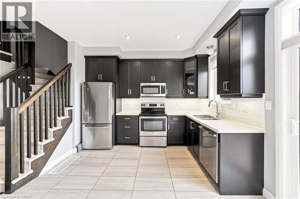1169 Garner Road E Unit# 86, Hamilton, ON - Indoor Photo Showing Kitchen With Stainless Steel Kitchen With Double Sink