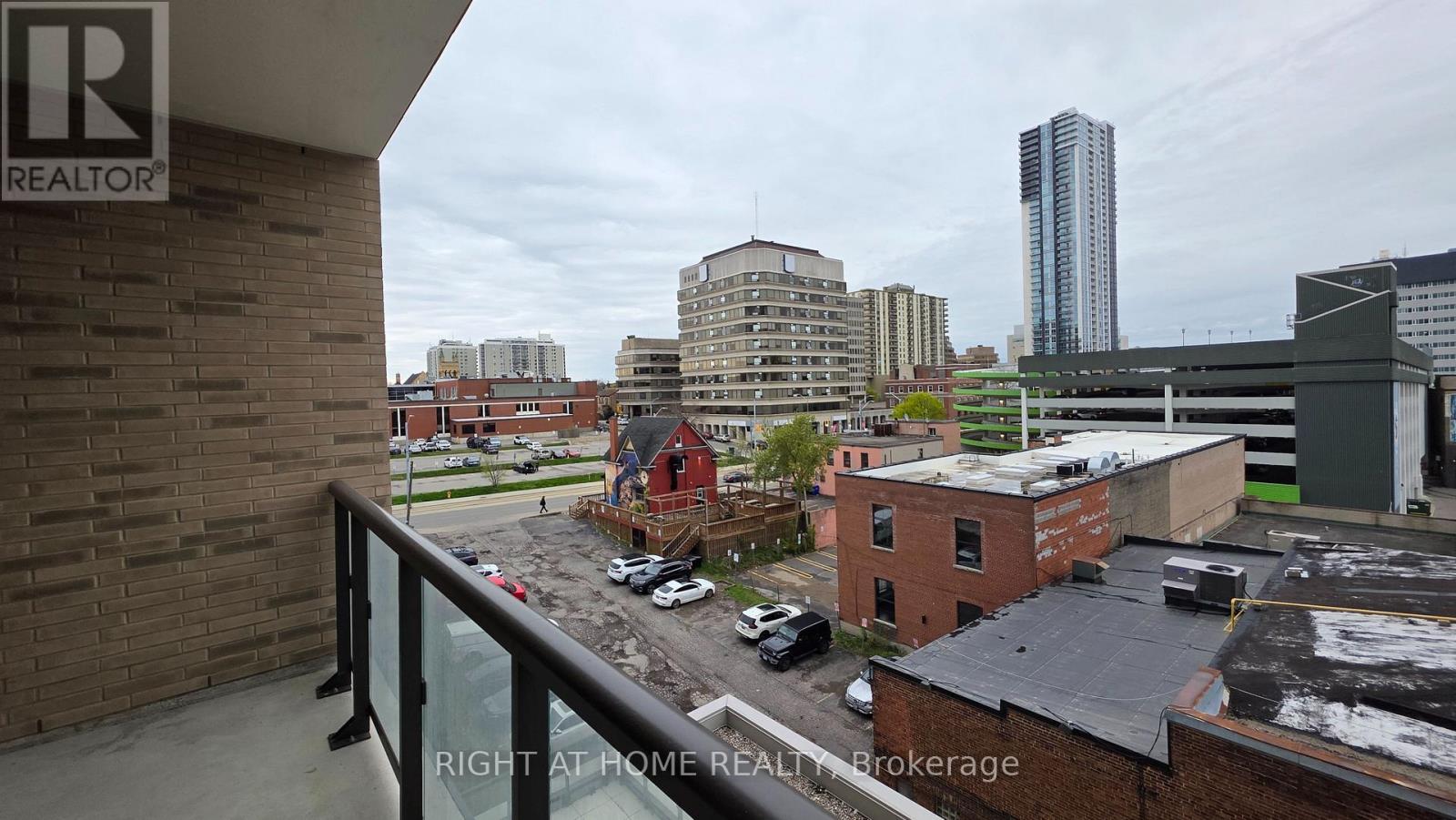 412 - 55 Duke Street W, Kitchener, ON - Outdoor With Balcony