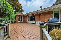 Beautiful Rear Deck with Patio Doors leading to the Kitchen and Family Room - 