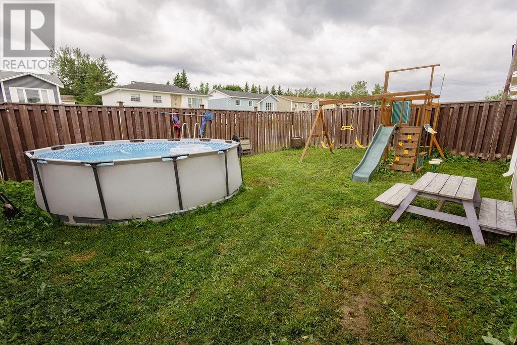 84 Morgan Drive, Gander, NL - Outdoor With Above Ground Pool With Backyard