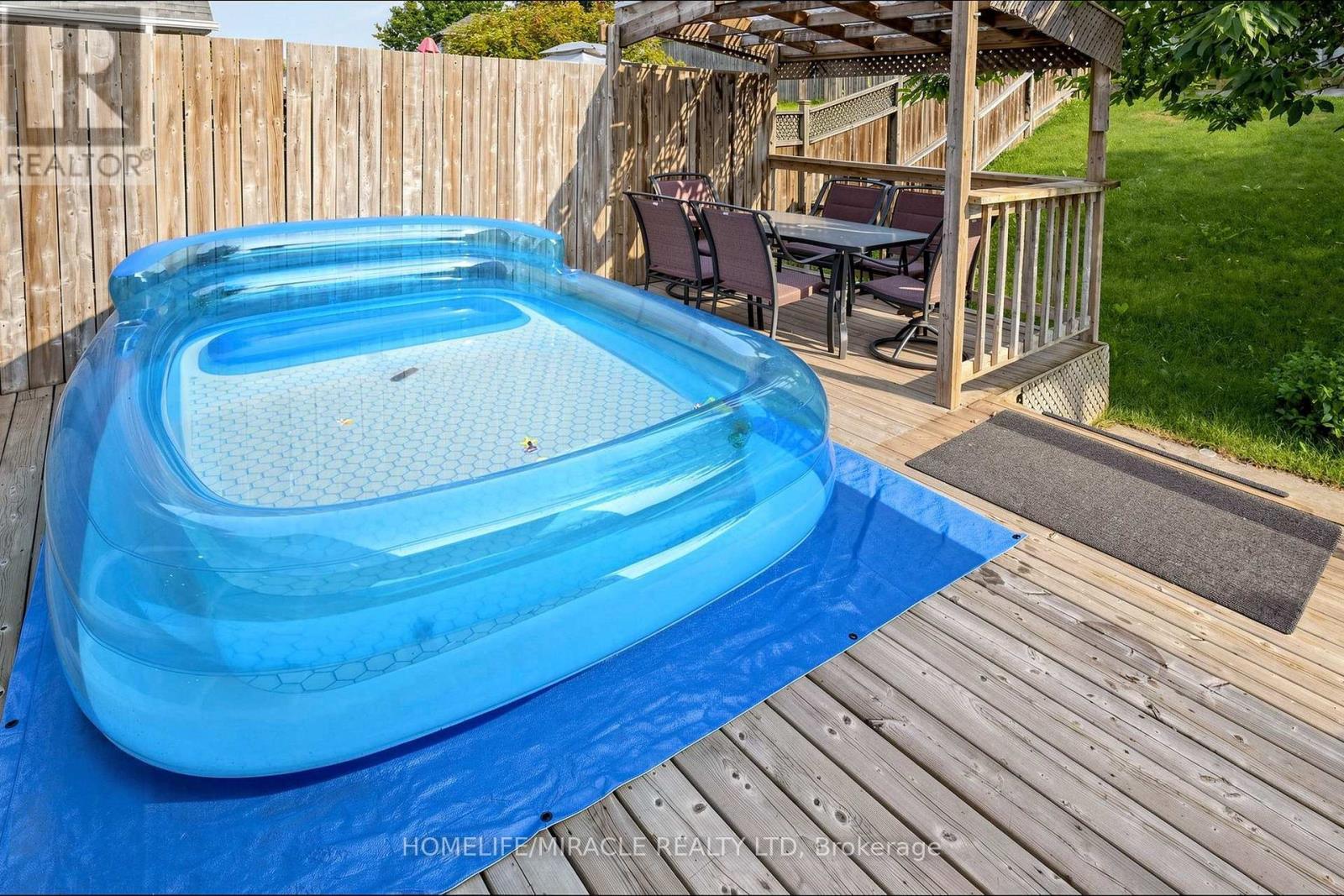 378 Mountain Laurel Crescent, Kitchener, ON - Outdoor With Above Ground Pool With Deck Patio Veranda With Backyard