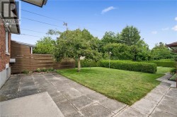 Expansive backyard oasis featuring a mature shade tree, manicured lawn, and composite patio decking - 